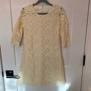 Ivory Lace Girls Vintage-inspired Dress